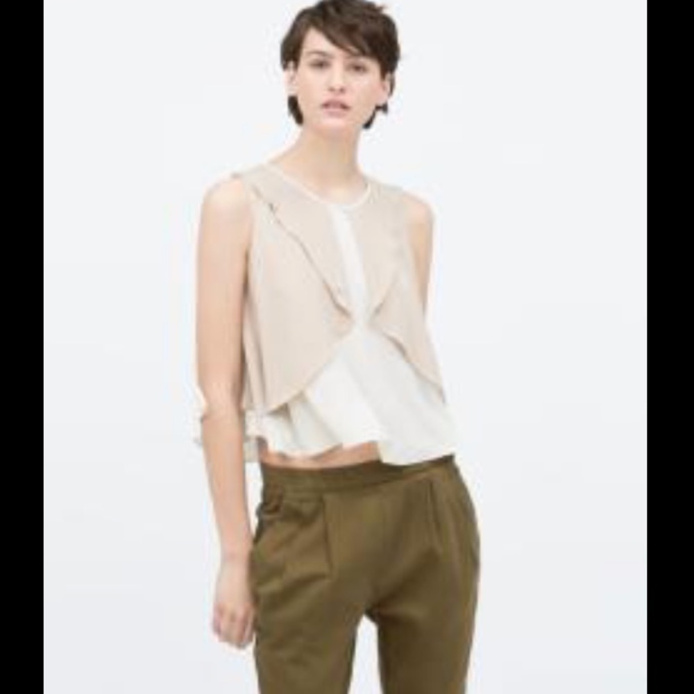 𝅺zara Flutter Blouse